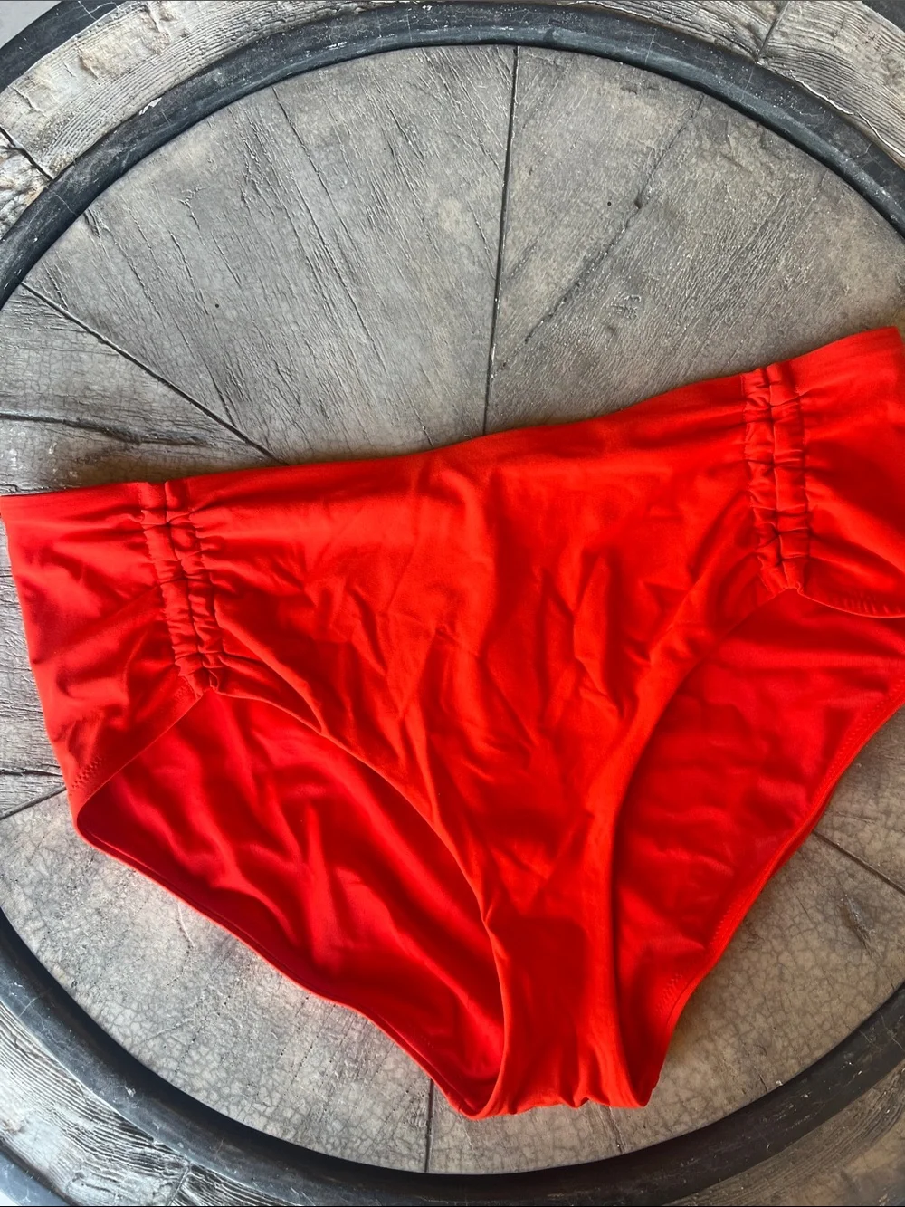 CALIA by Carrie Underwood Red High-Waist Swim Bottoms
